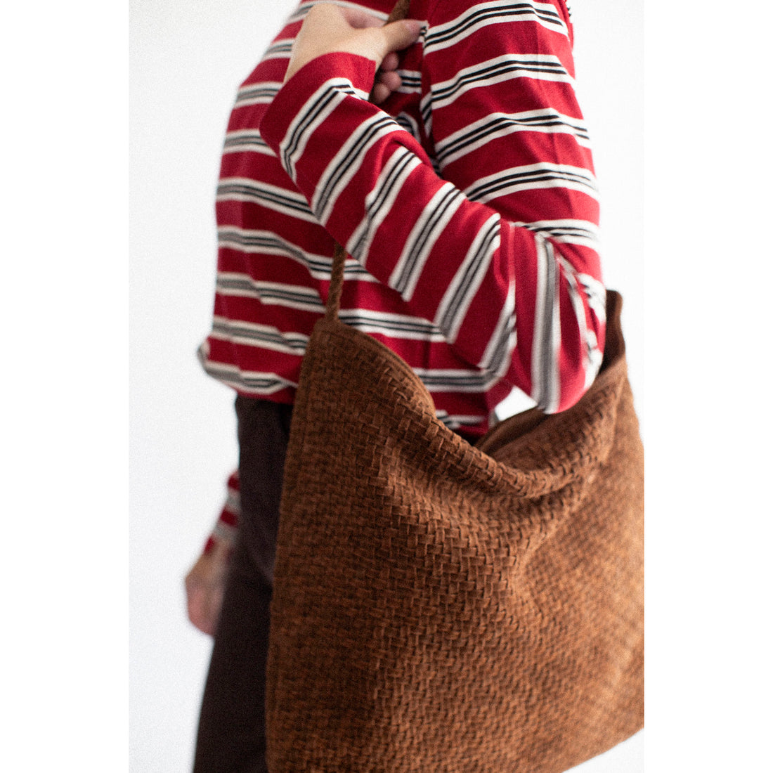 Bembien Sera Tote in Brown Suede