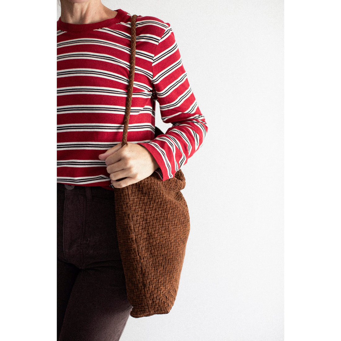 Bembien Sera Tote in Brown Suede