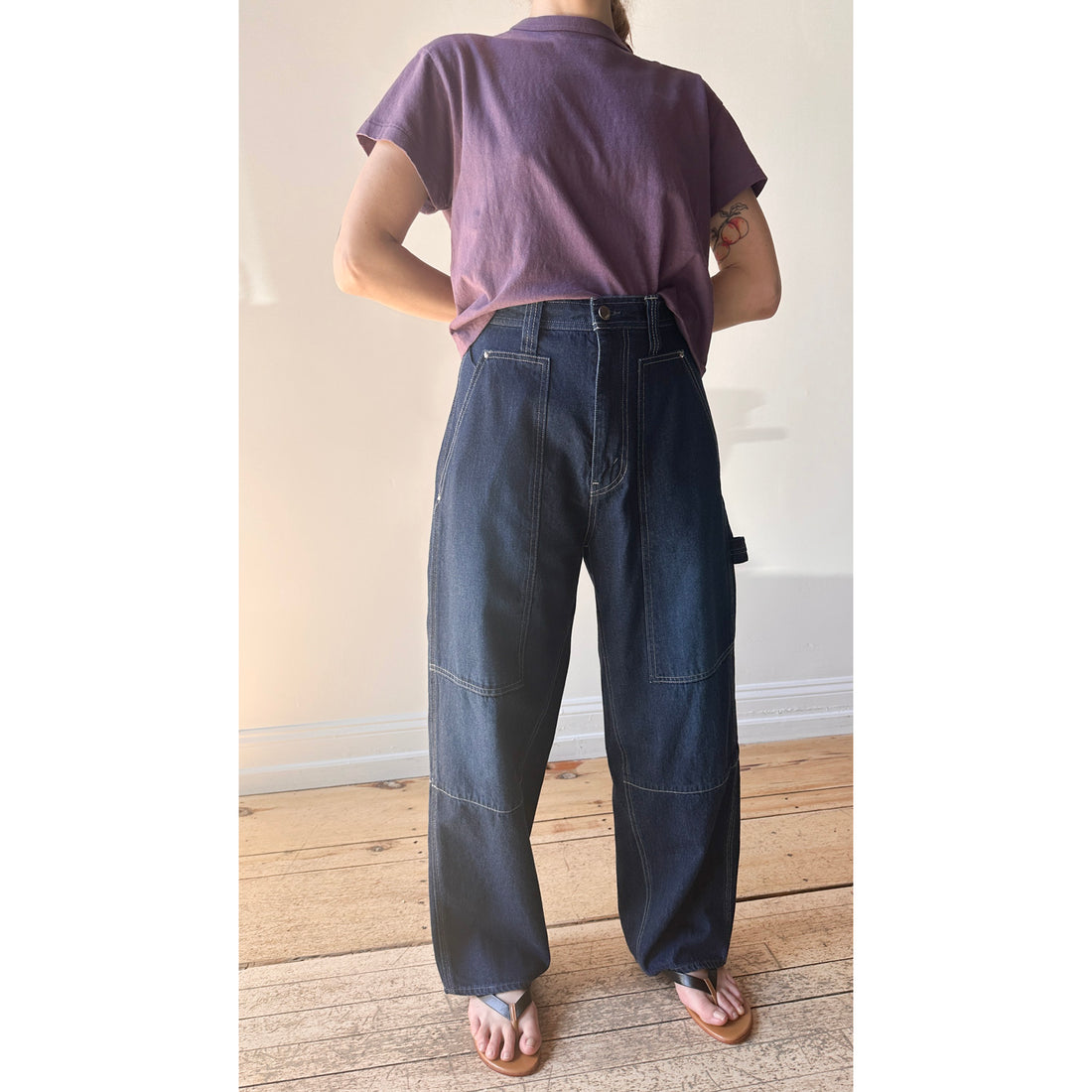 Serge Painter Pants in Dry Blue