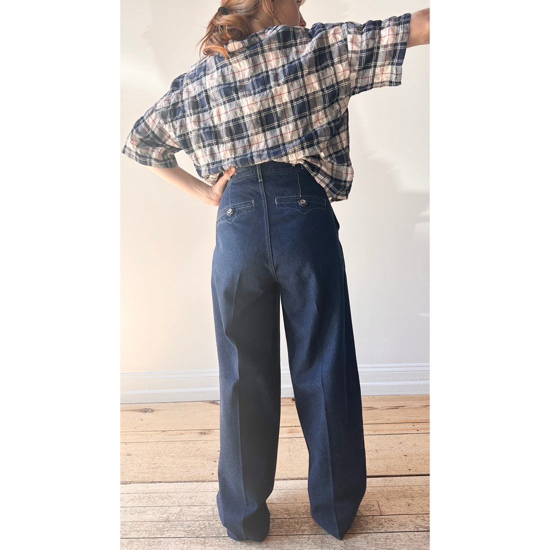 Serge W Side Zip Pants in Faded Blue