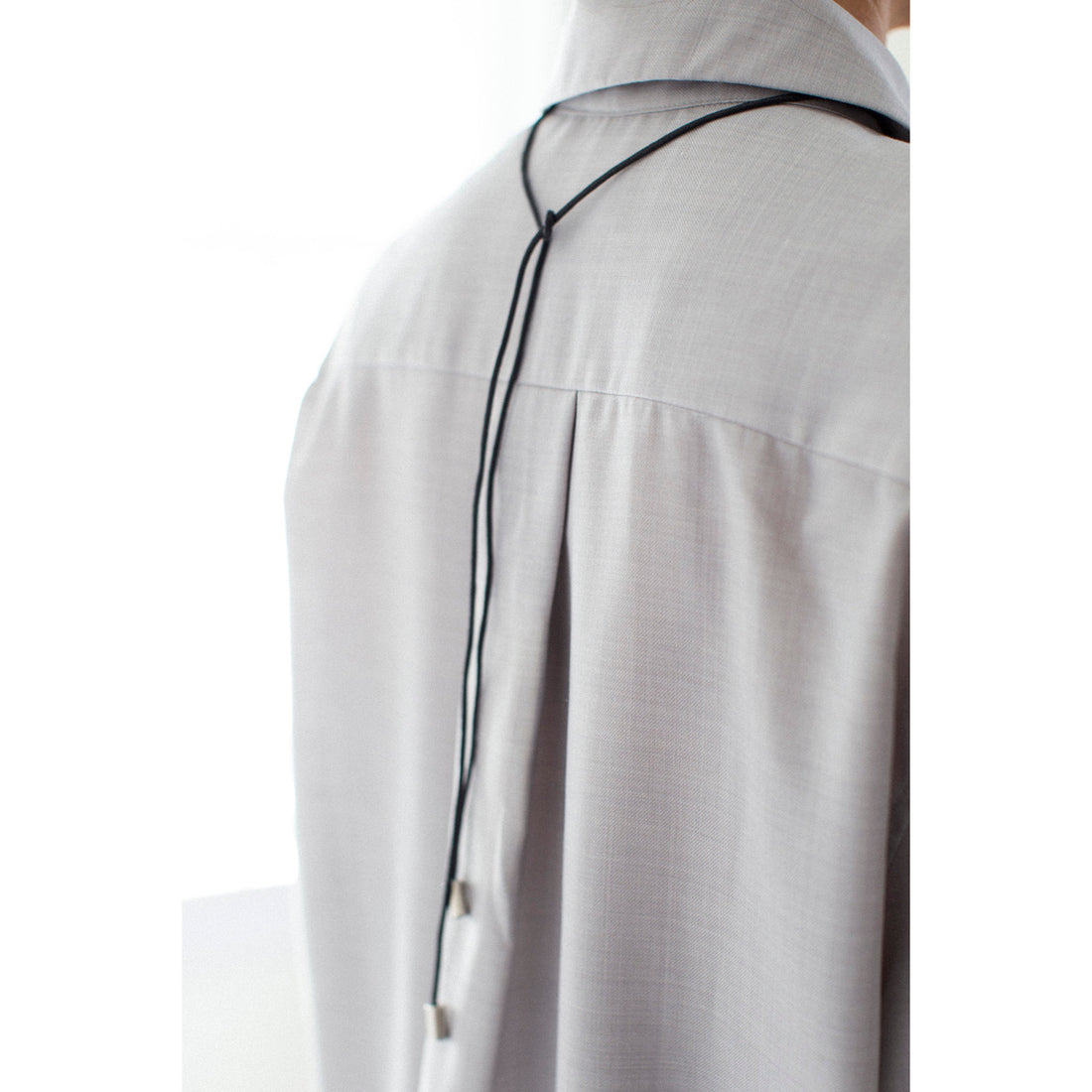 Nomia Spiral Cord Necklace in Silver