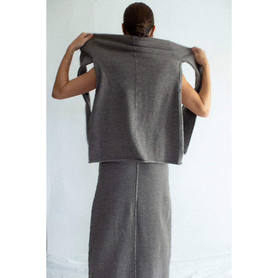 Lauren Manoogian Stitch Crewneck in Cinder