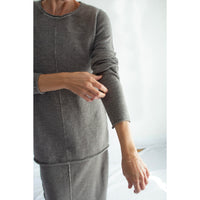 Lauren Manoogian Stitch Crewneck in Cinder