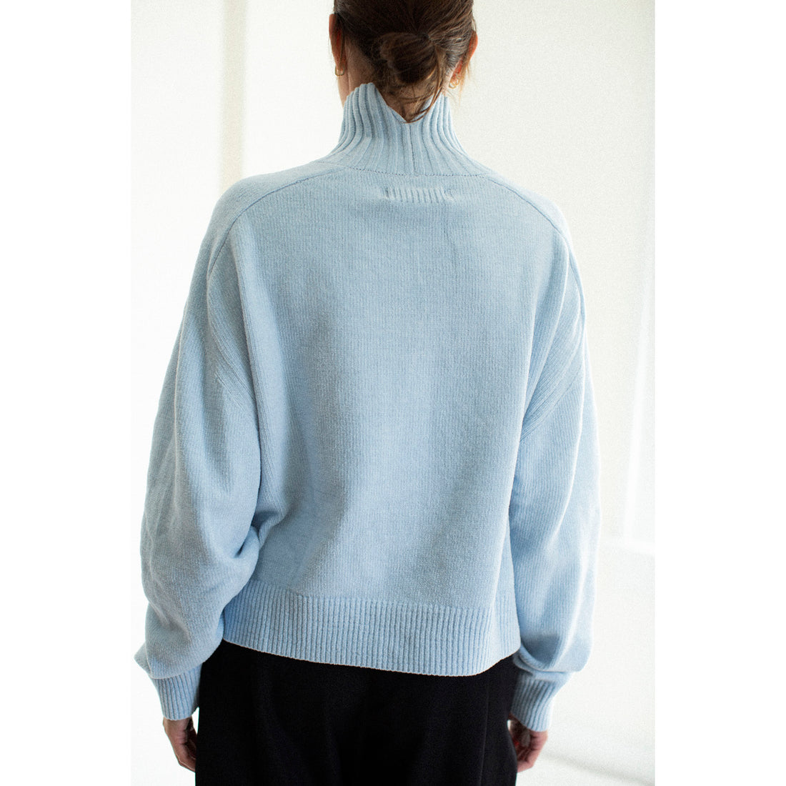 Sayaka Davis Highneck Sweater in Baby Blue