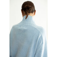 Sayaka Davis Highneck Sweater in Baby Blue