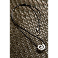 Nomia Spiral Cord Necklace in Silver