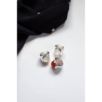 Nomia Carved Nautilus Shell Ring in Red Onyx