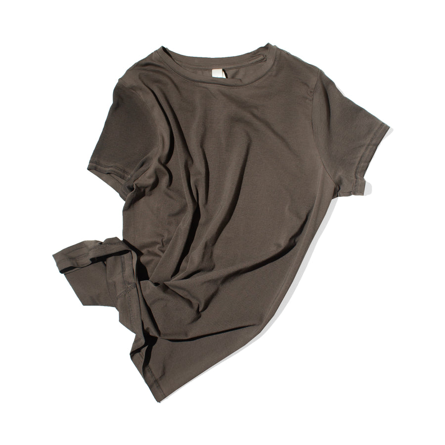 Lauren Manoogian Bias Baby Tee in Painted Barnwood