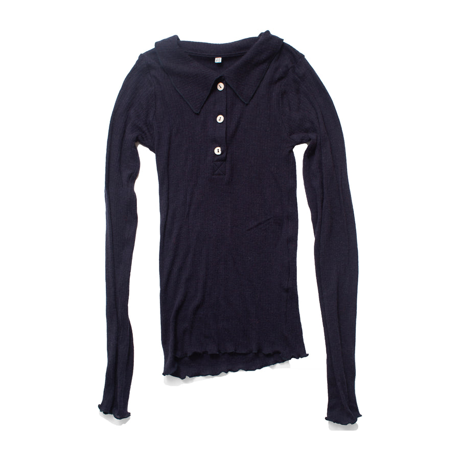 Baserange Dual Long Sleeve Tee in Murano Navy