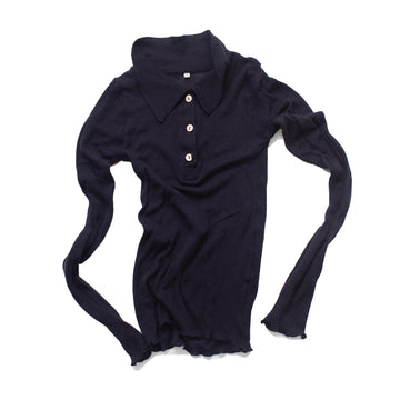 Baserange Dual Long Sleeve Tee in Murano Navy