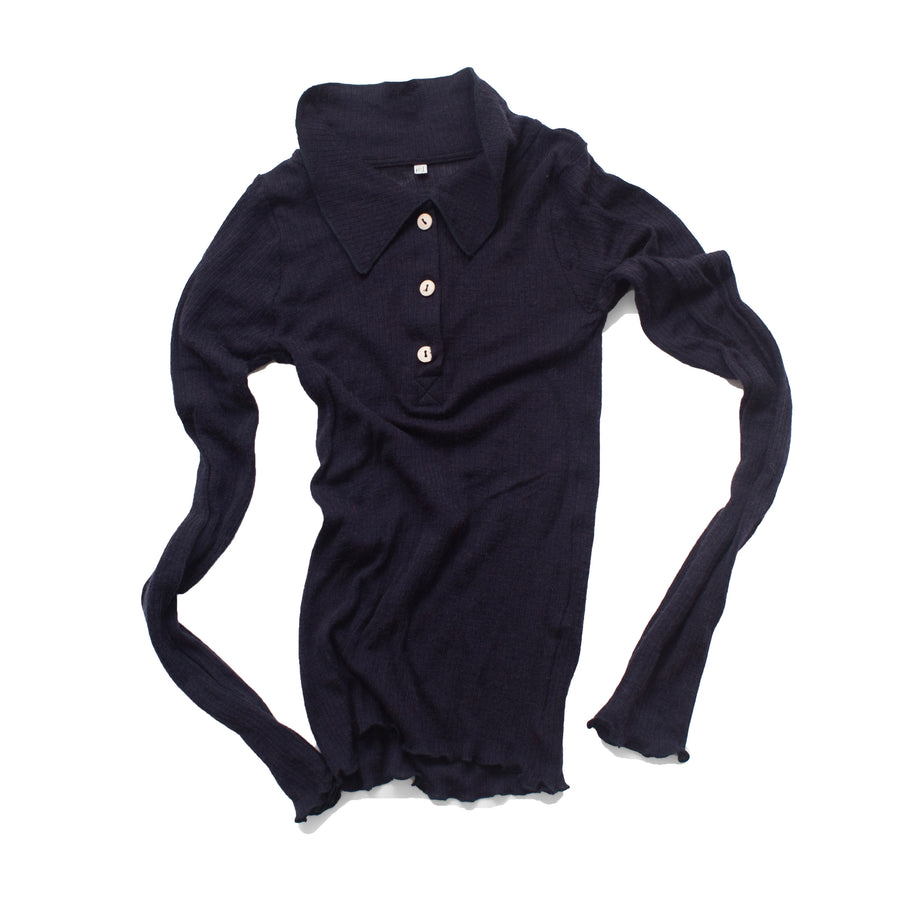 Baserange Dual Long Sleeve Tee in Murano Navy