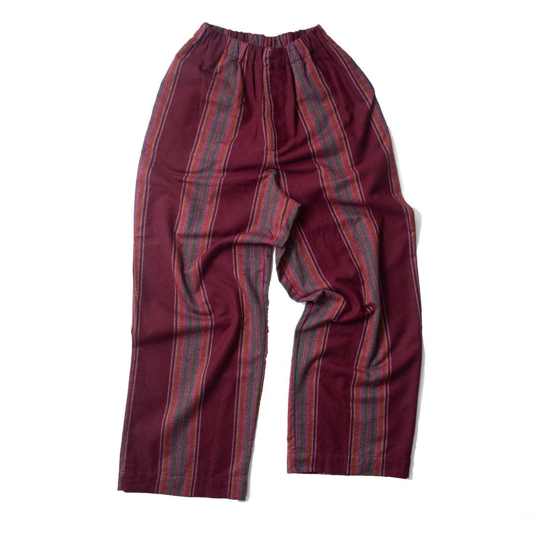 Baserange Claude Pants in Maroon Stripe