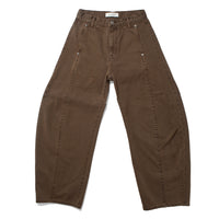 Sayaka Davis Barrel Denim Pant in Brown