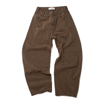 Sayaka Davis Barrel Denim Pant in Brown