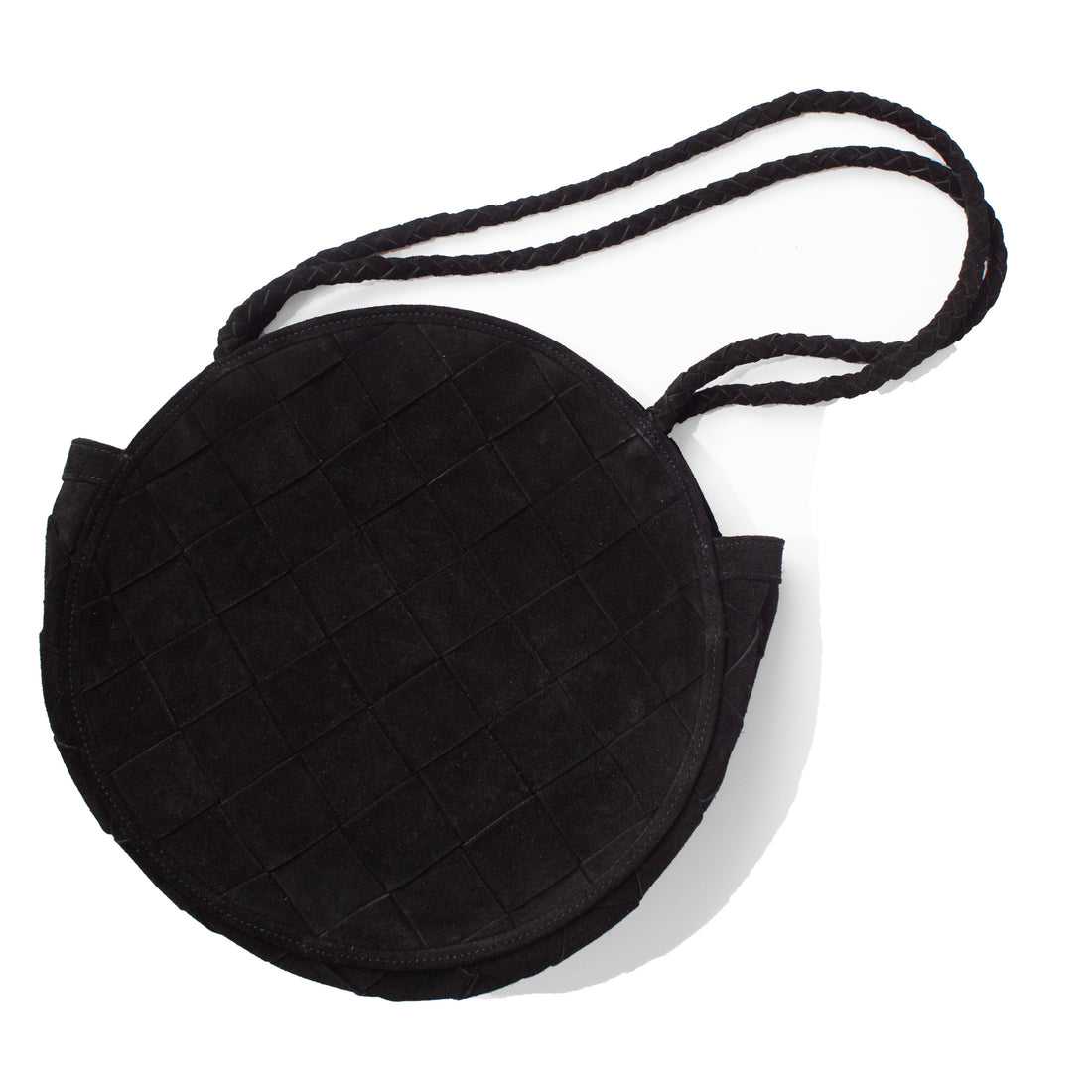 Bembien Emilia Bag Grande Weave in Black Suede