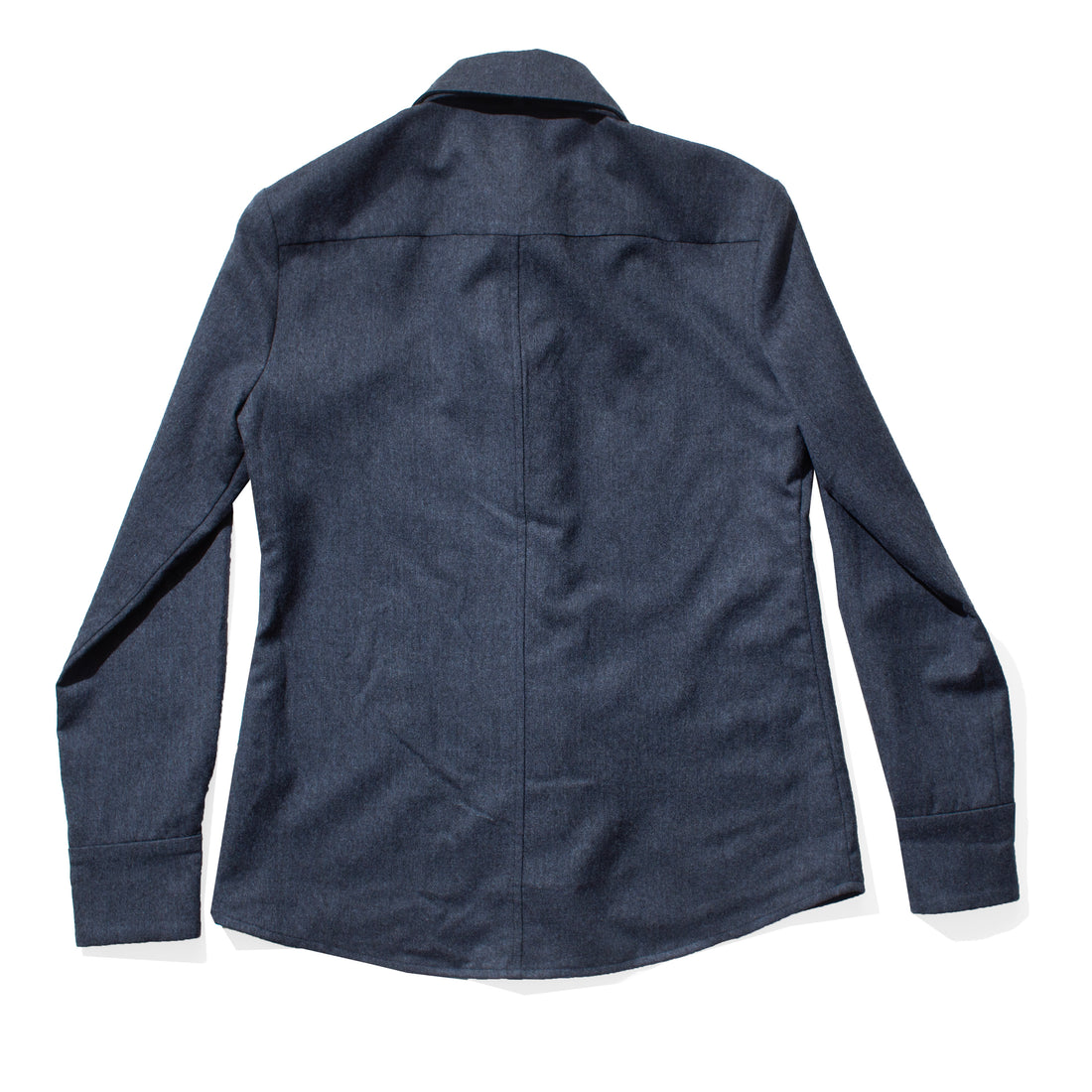 Kallmeyer Billie Tie Blouse in Heather Navy
