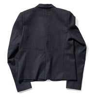 Kallmeyer Iman Shrunken Blazer in Navy Houndstooth