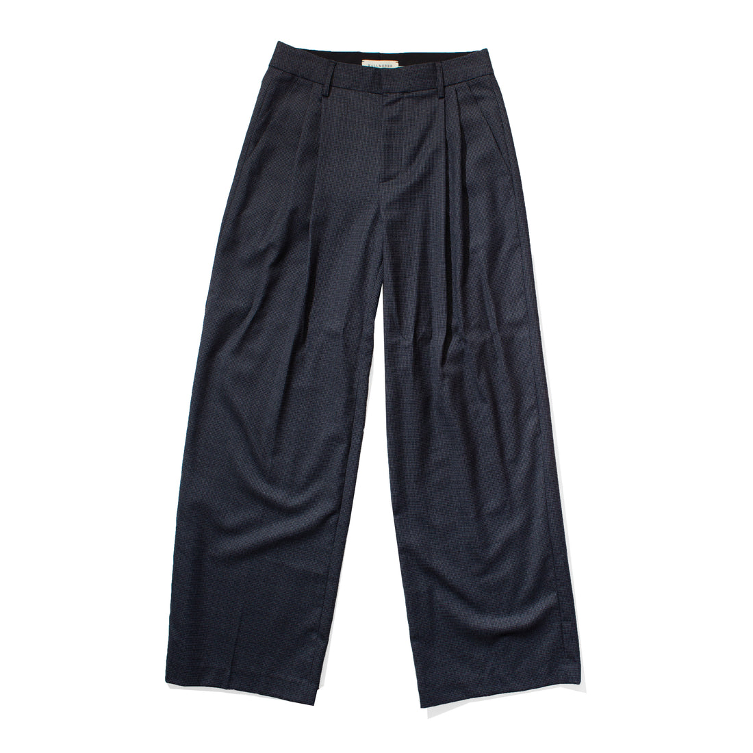 Kallmeyer Roxana Low-Rise Trouser in Navy Houndstooth