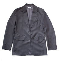 Nomia Oversize Blazer in Charcoal Pinstripe