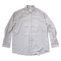 Kallmeyer Chloé Bib Button Down in Light Silver