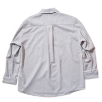 Kallmeyer Chloé Bib Button Down in Light Silver
