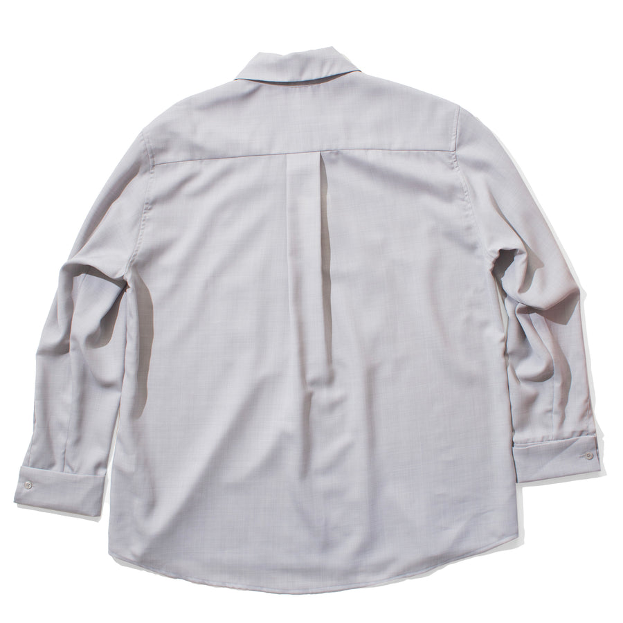 Kallmeyer Chloé Bib Button Down in Light Silver