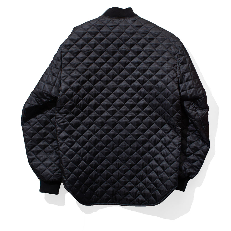 Nomia Oversize Quilted Bomber in Black