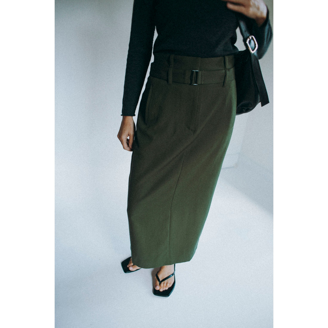 Sayaka Davis I-Line Skirt in Sap Green