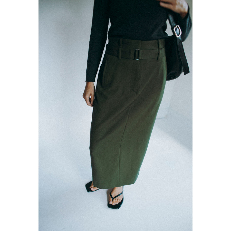 Sayaka Davis I-Line Skirt in Sap Green