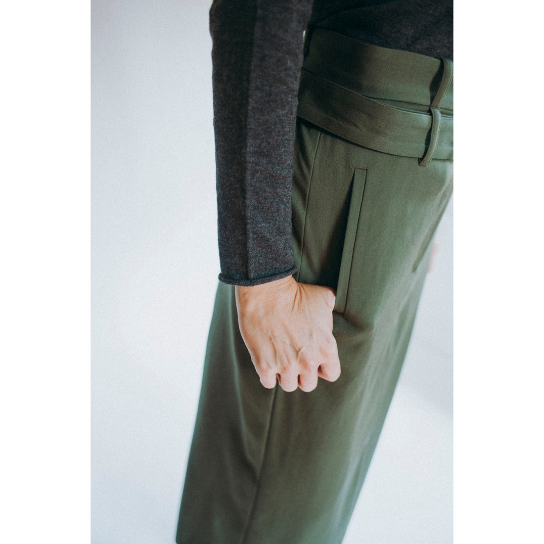 Sayaka Davis I-Line Skirt in Sap Green