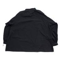 Chimala Panama Jacquard Smock Shirt in Black