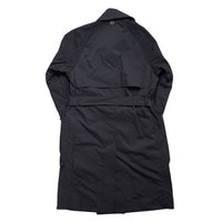 Grei Peaked Lapel Trench Coat in Charcoal