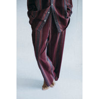 Baserange Claude Pants in Maroon Stripe