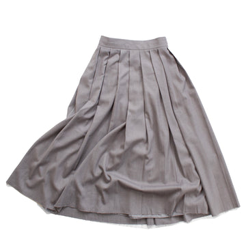 Toit Volant Gia Pleated Skirt in Grey