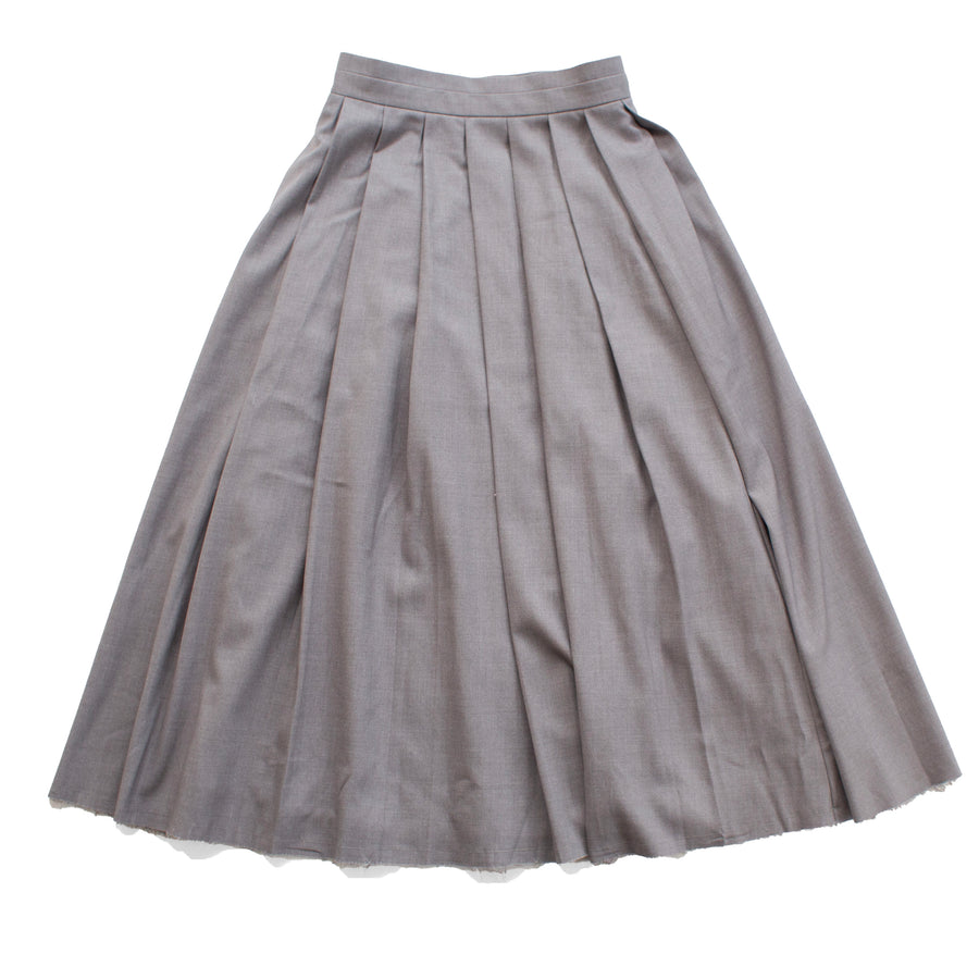 Toit Volant Gia Pleated Skirt in Grey