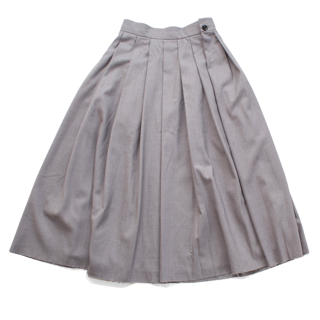 Toit Volant Gia Pleated Skirt in Grey
