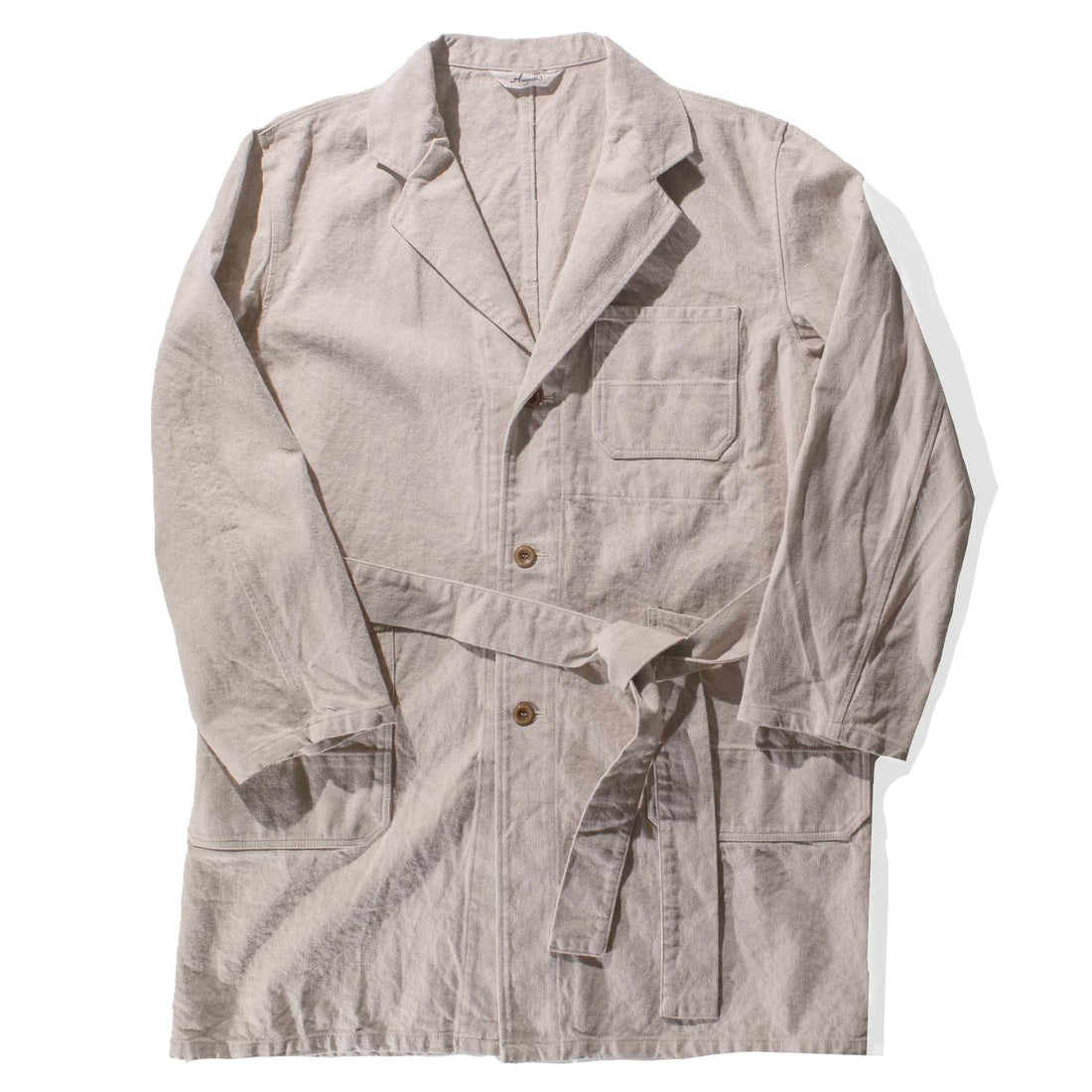 Ichi Antiquités Cotton Linen Jacket in Natural
