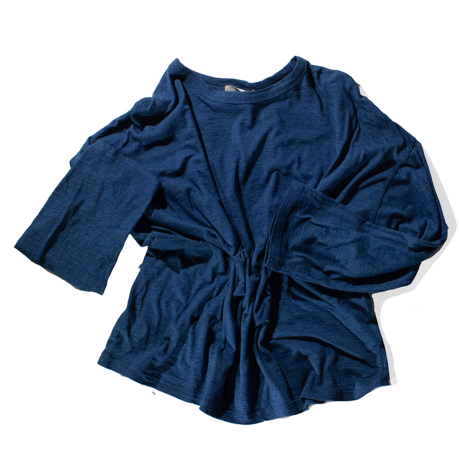 Ichi Antiquités Cotton Pullover in Blue