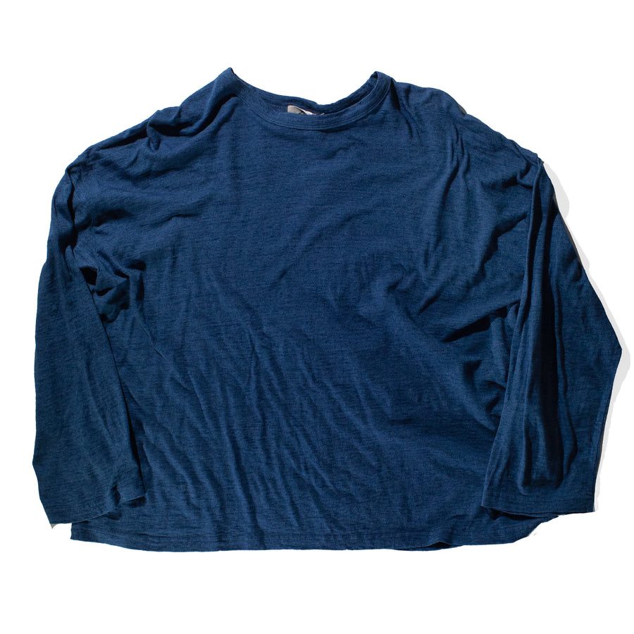 Ichi Antiquités Cotton Pullover in Blue