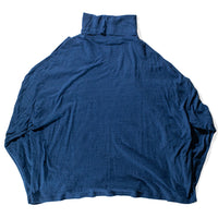 Ichi Antiquités Cotton Turtleneck Pullover in Blue