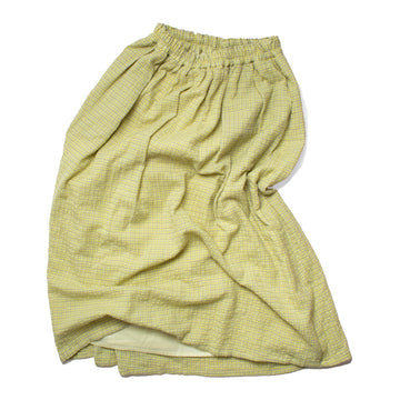 Ichi Antiquités Gingham Skirt in Yellow x Gray