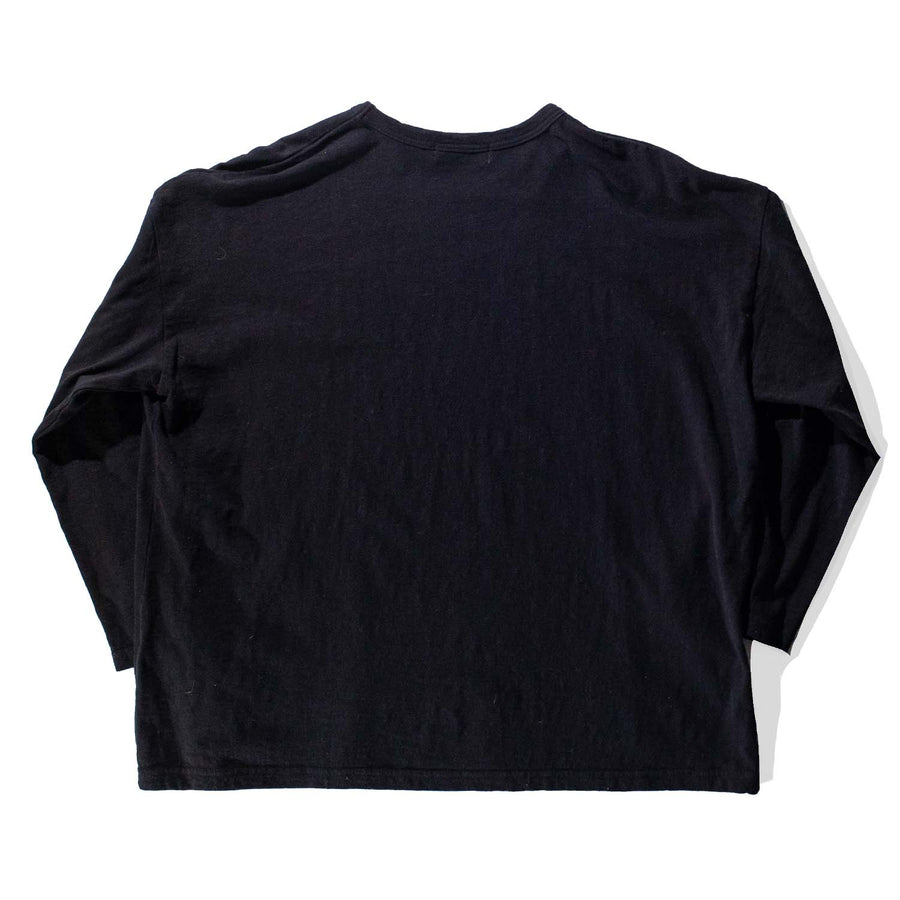 Ichi Antiquités High Crew Cotton Pullover in Black