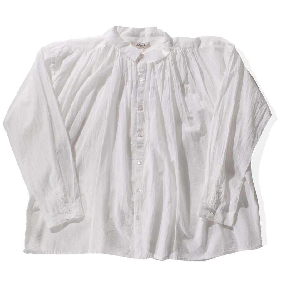 Ichi Antiquités Khadi Cotton Shirt in White