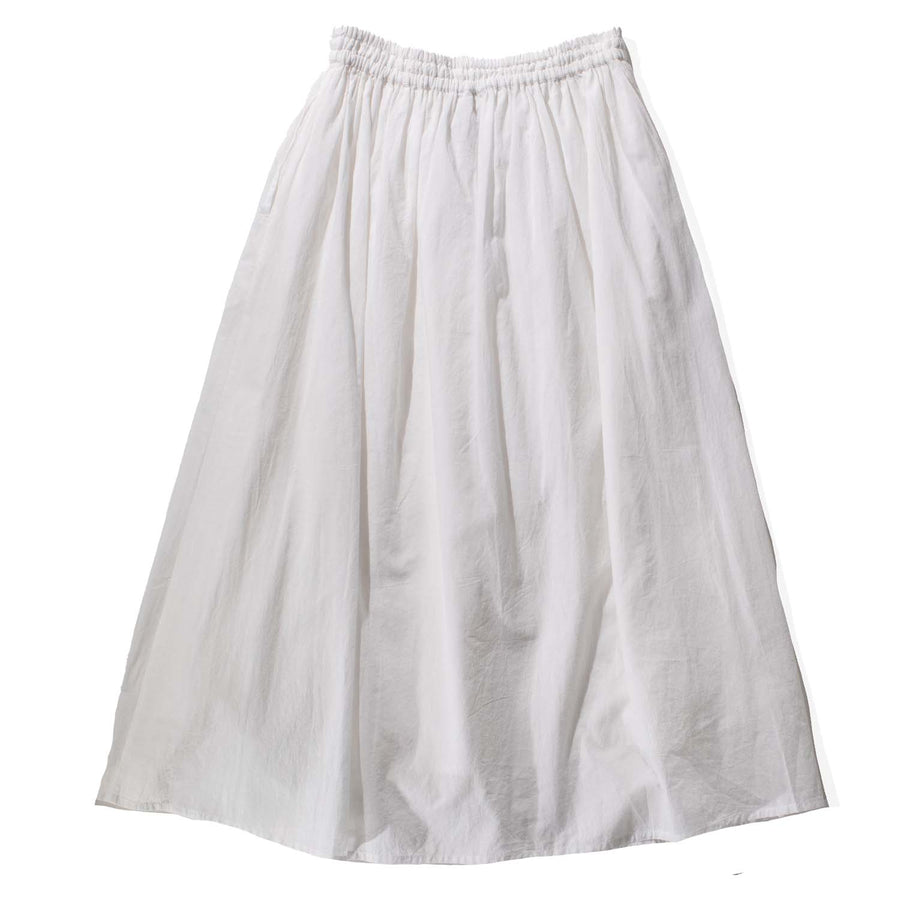 Ichi Antiquités Khadi Cotton Skirt in White