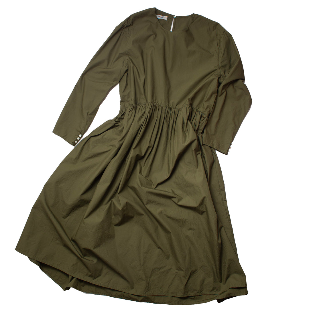 Ichi Antiquités Typewriter Dress in Khaki