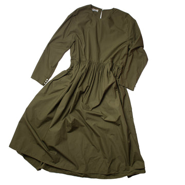 Ichi Antiquités Typewriter Dress in Khaki