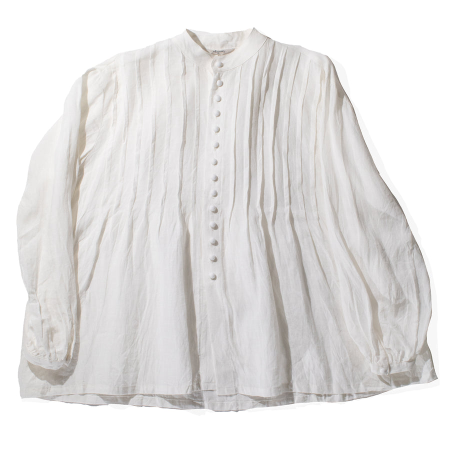 Ichi Antiquités French Linen Shirt in White