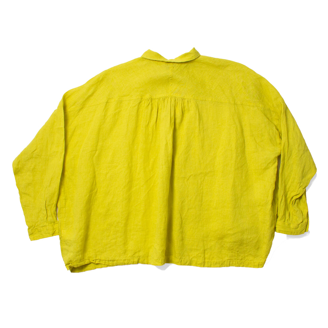 Ichi Antiquités French Linen Shirt in Yellow