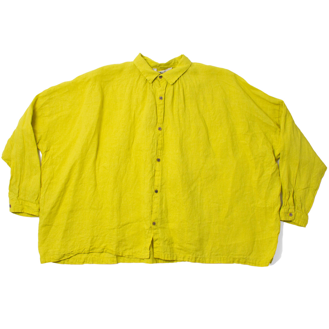 Ichi Antiquités French Linen Shirt in Yellow