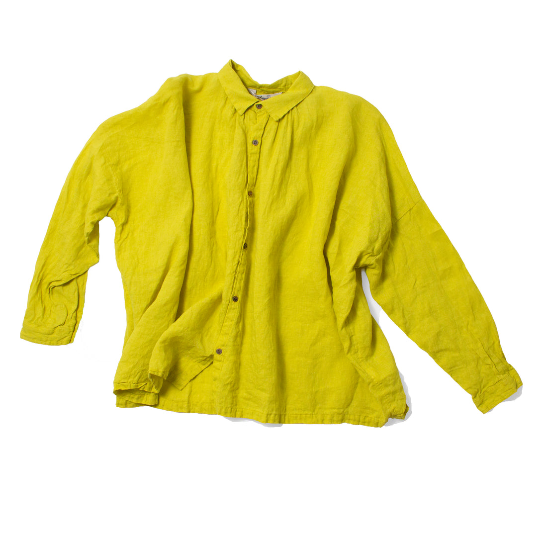 Ichi Antiquités French Linen Shirt in Yellow